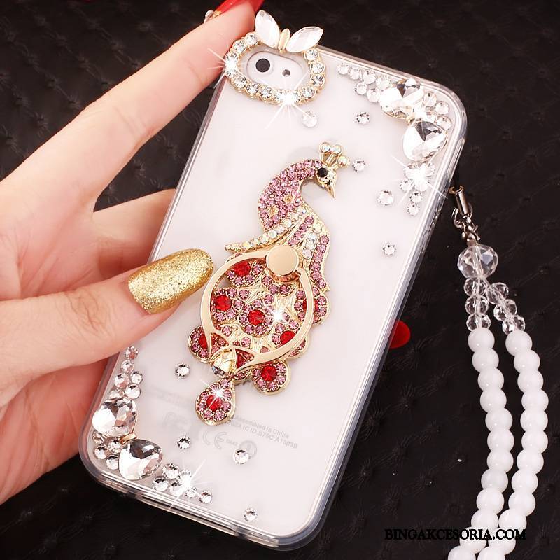 iPhone 4/4s Futerał Etui Anti-fall All Inclusive Etui Na Telefon Niebieski Ochraniacz Rhinestone