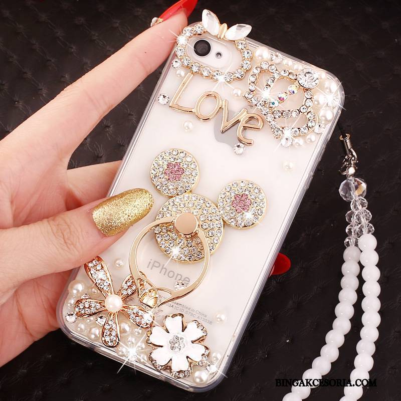 iPhone 4/4s Futerał Etui Anti-fall All Inclusive Etui Na Telefon Niebieski Ochraniacz Rhinestone