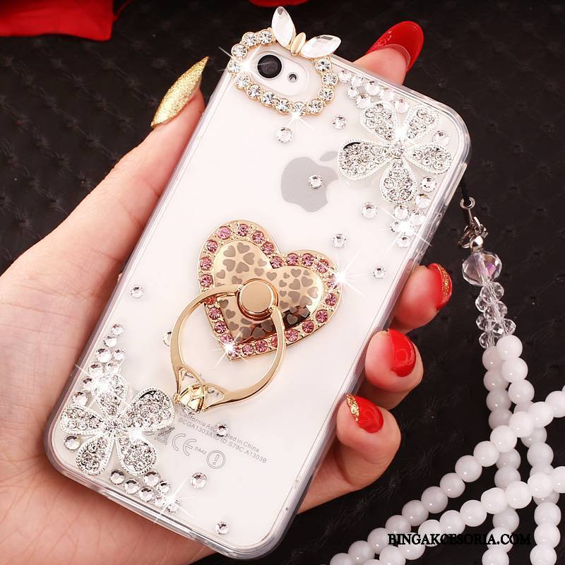 iPhone 4/4s Futerał Etui Anti-fall All Inclusive Etui Na Telefon Niebieski Ochraniacz Rhinestone