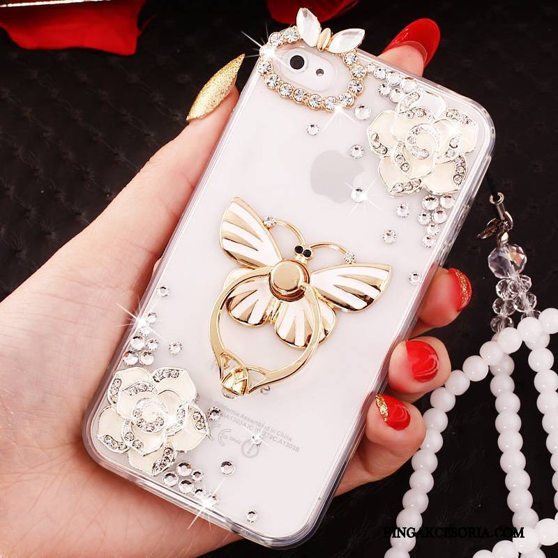 iPhone 4/4s Futerał Etui Anti-fall All Inclusive Etui Na Telefon Niebieski Ochraniacz Rhinestone