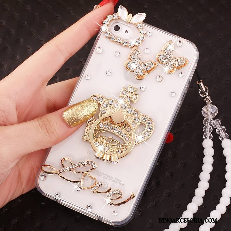 iPhone 4/4s Futerał Etui Anti-fall All Inclusive Etui Na Telefon Niebieski Ochraniacz Rhinestone