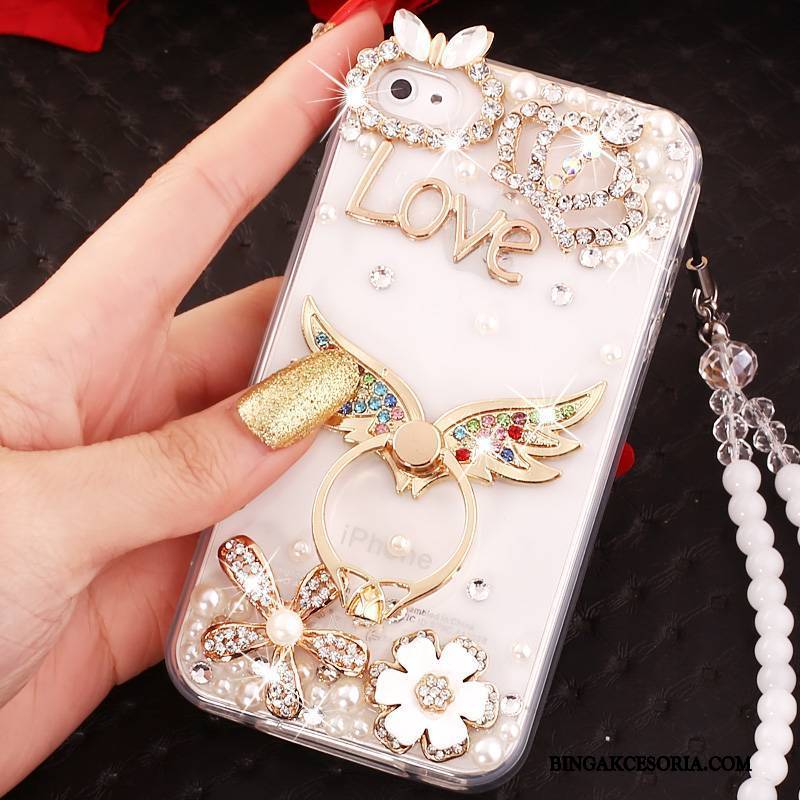 iPhone 4/4s Futerał Etui Anti-fall All Inclusive Etui Na Telefon Niebieski Ochraniacz Rhinestone