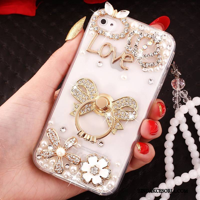 iPhone 4/4s Futerał Etui Anti-fall All Inclusive Etui Na Telefon Niebieski Ochraniacz Rhinestone