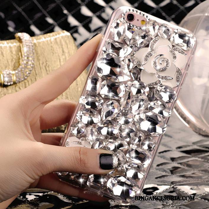 iPhone 4/4s Kryształ Futerał Srebro Tendencja Telefon Komórkowy Etui Rhinestone