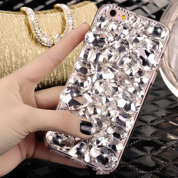 iPhone 4/4s Kryształ Futerał Srebro Tendencja Telefon Komórkowy Etui Rhinestone