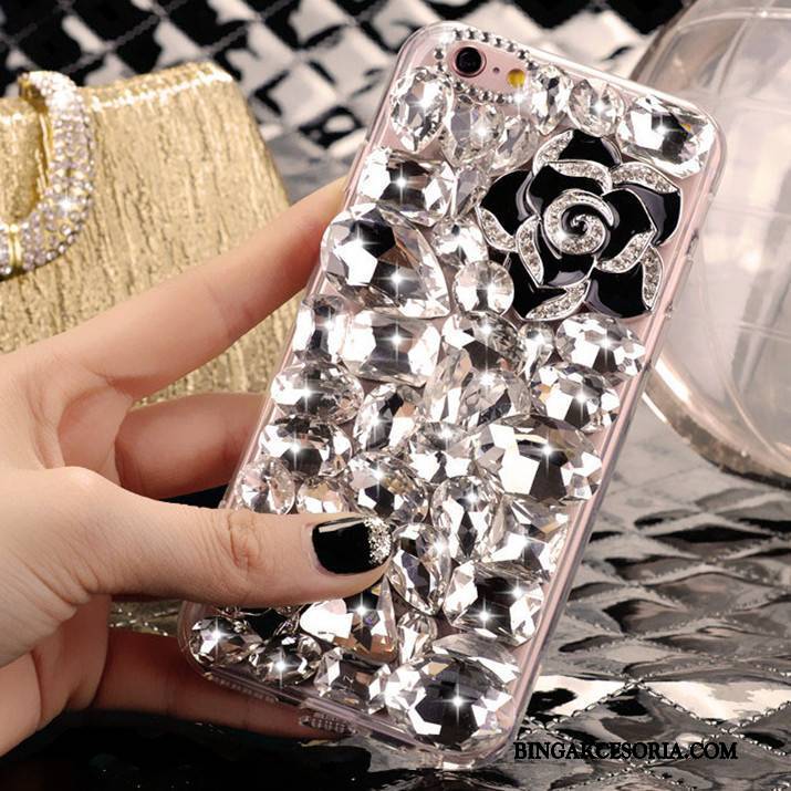 iPhone 4/4s Kryształ Futerał Srebro Tendencja Telefon Komórkowy Etui Rhinestone