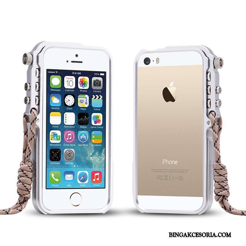 iPhone 5/5s Etui Etui Na Telefon Granica Futerał Metal Tendencja Anti-fall