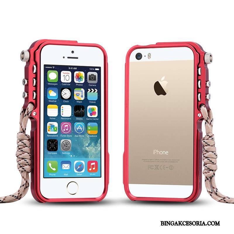 iPhone 5/5s Etui Etui Na Telefon Granica Futerał Metal Tendencja Anti-fall