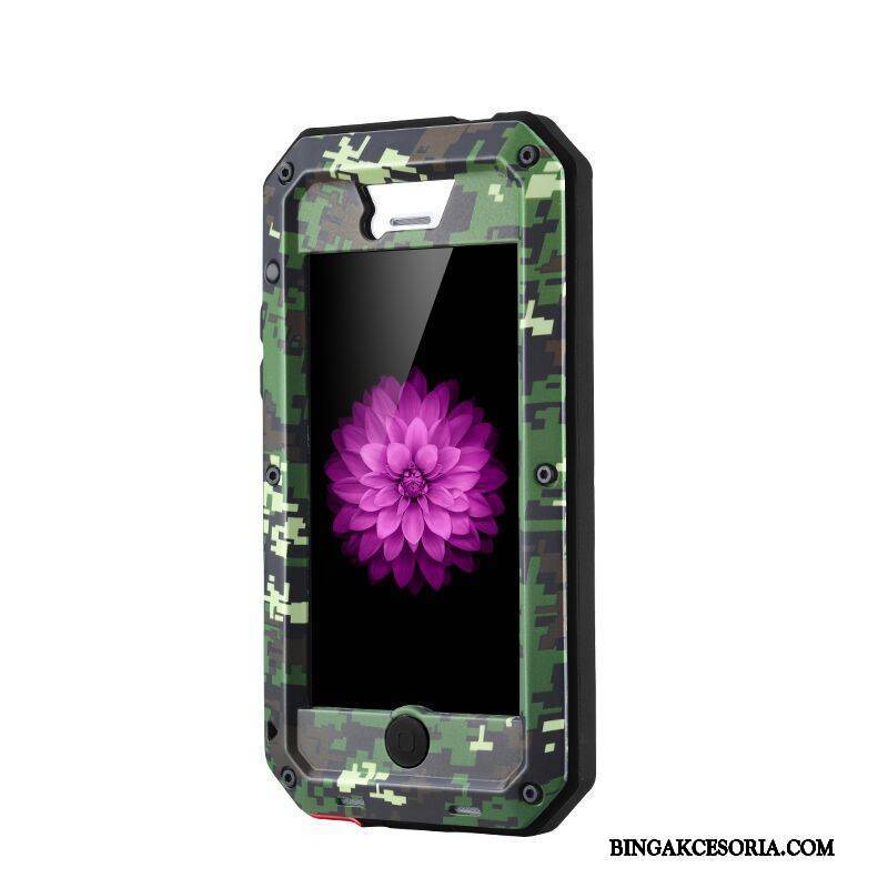 iPhone 5/5s Futerał All Inclusive Etui Żółty Trzy Mechanizmy Obronne Ochraniacz Pancerz Metal