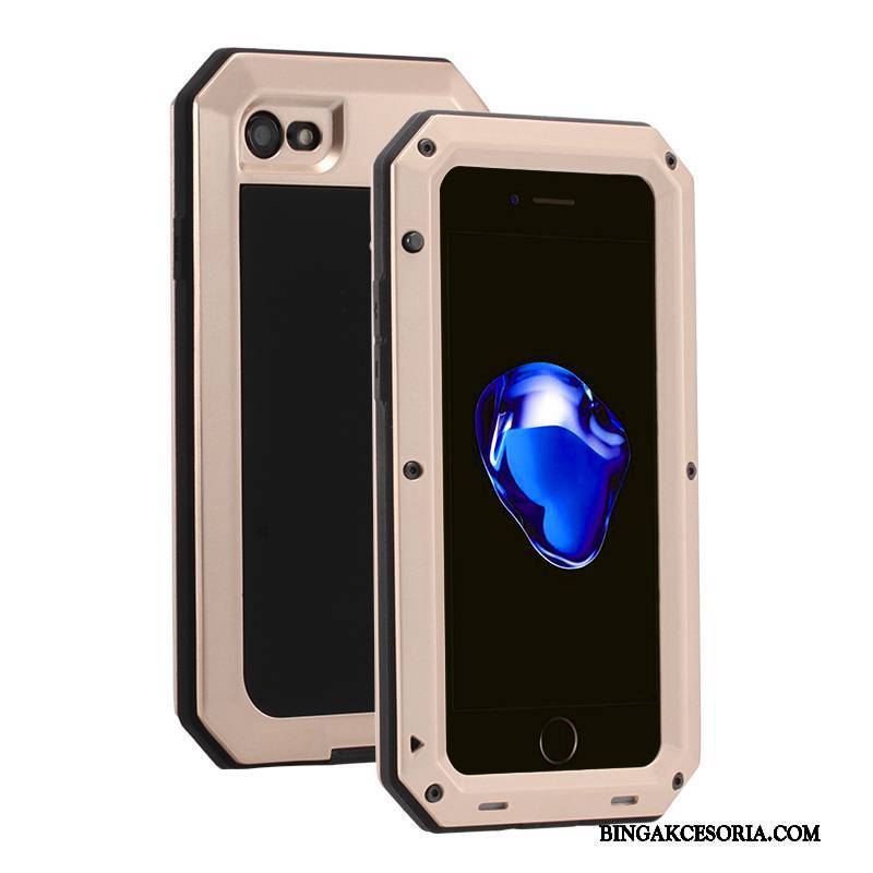 iPhone 6/6s Futerał All Inclusive Ochraniacz Metal Anti-fall Silikonowe Trzy Mechanizmy Obronne Etui Na Telefon