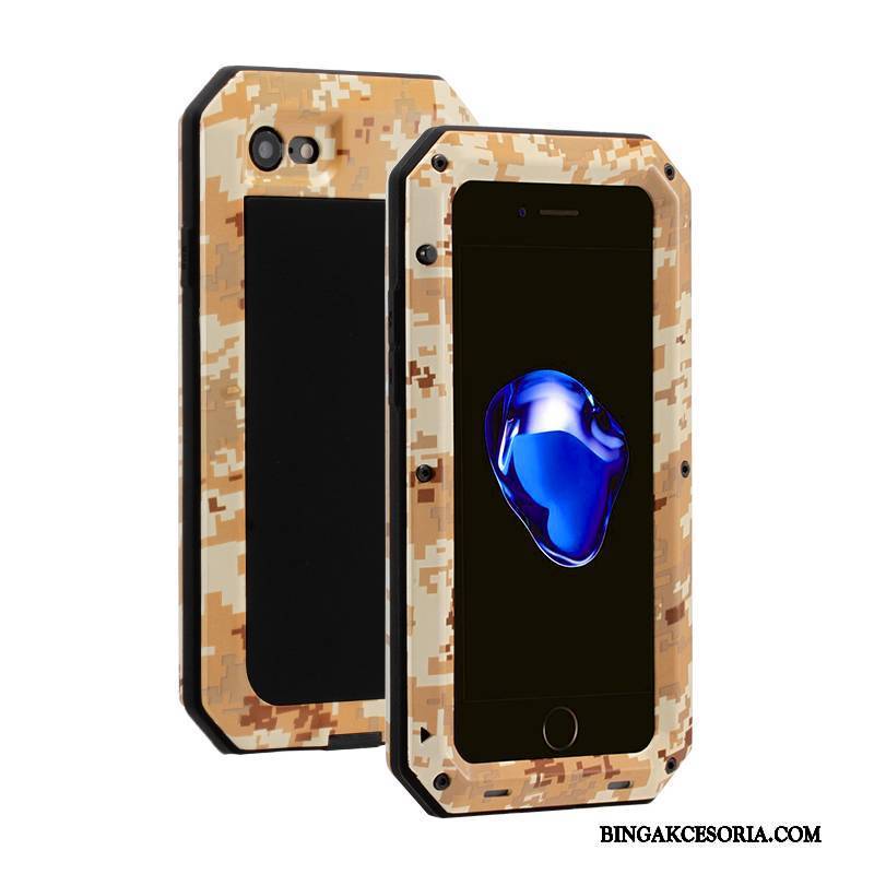 iPhone 6/6s Futerał All Inclusive Ochraniacz Metal Anti-fall Silikonowe Trzy Mechanizmy Obronne Etui Na Telefon