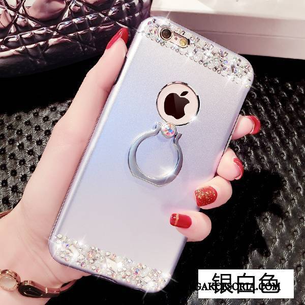 iPhone 6/6s Futerał Czerwony Wspornik Rhinestone Luksusowy Ring Etui Na Telefon Anti-fall