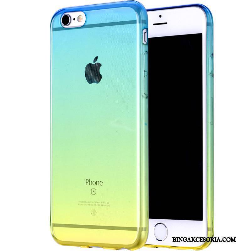 iPhone 6/6s Futerał Miękki Etui Na Telefon Pu Niebieski Gradient All Inclusive Silikonowe