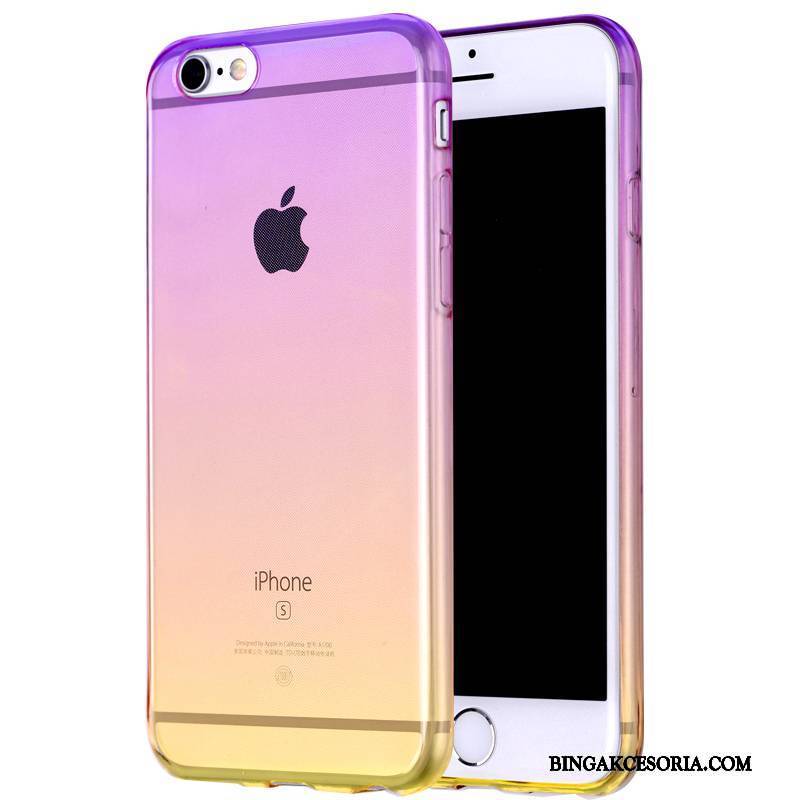 iPhone 6/6s Futerał Miękki Etui Na Telefon Pu Niebieski Gradient All Inclusive Silikonowe