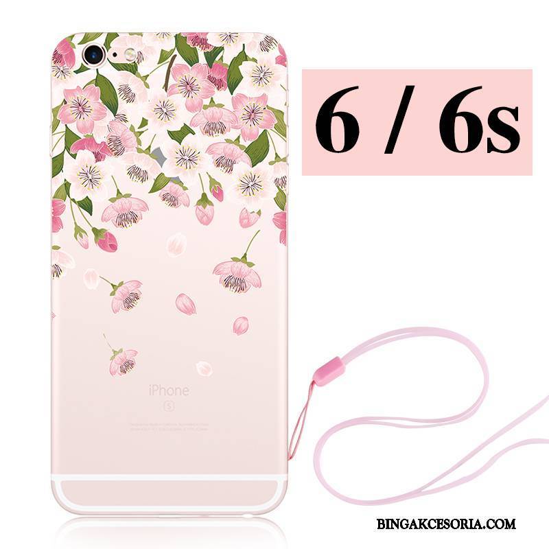 iPhone 6/6s Futerał Różowe Silikonowe Nowy Etui Bunny Sakura Kreskówka