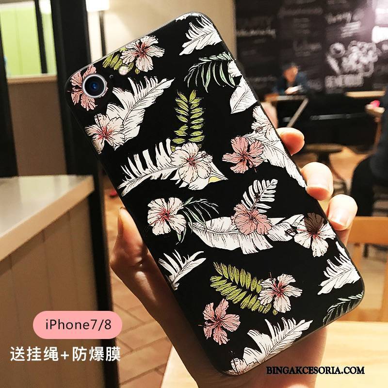 iPhone 6/6s Plus Futerał Etui Na Telefon All Inclusive Eleganckie Wiszące Ozdoby Ptak Relief Tendencja