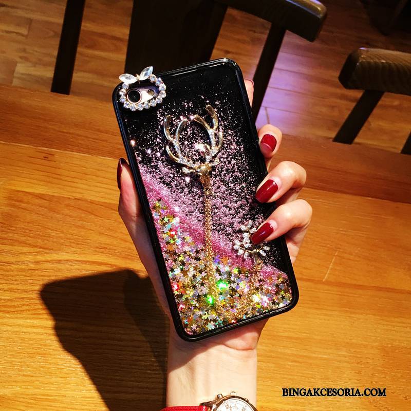 iPhone 6/6s Plus Futerał Quicksand Wiszące Ozdoby Różowe Kreatywne Rhinestone Miękki Ełk