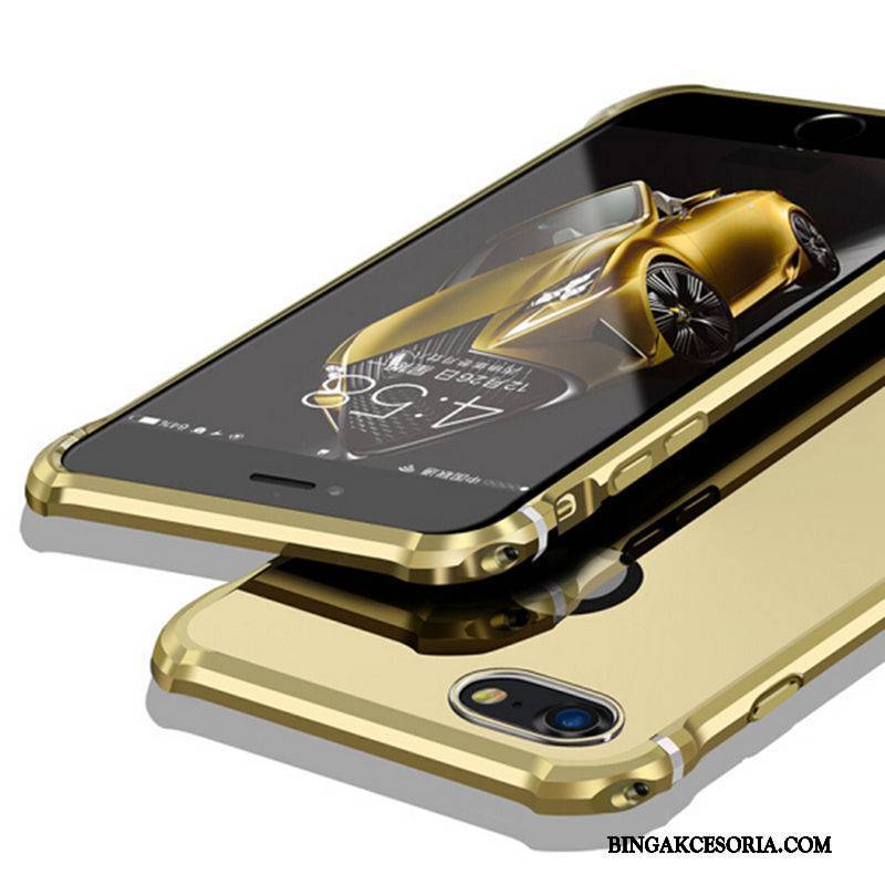 iPhone 8 Etui Na Telefon Anti-fall Trudno Futerał Niebieski Ochraniacz Metal