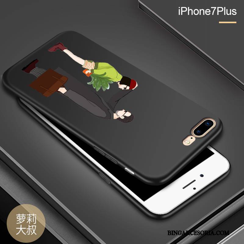 iPhone 8 Plus Futerał Anti-fall Nubuku Osobowość Silikonowe All Inclusive Tendencja Etui Na Telefon