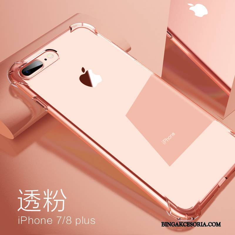 iPhone 8 Plus Futerał Pu Ochrona Przeciwwybuchowa Złoto Balon Etui Na Telefon Silikonowe All Inclusive