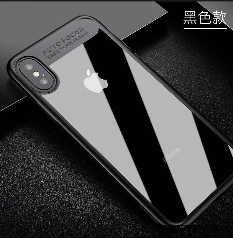 iPhone X Futerał Anti-fall Silikonowe Etui All Inclusive Niebieski Tendencja Przezroczysty