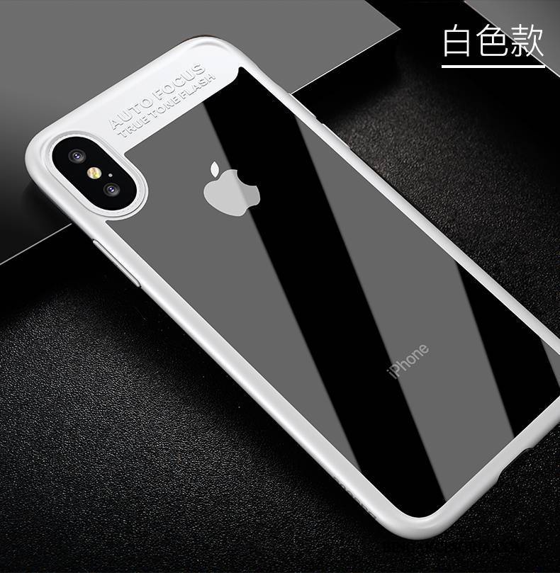 iPhone X Futerał Anti-fall Silikonowe Etui All Inclusive Niebieski Tendencja Przezroczysty