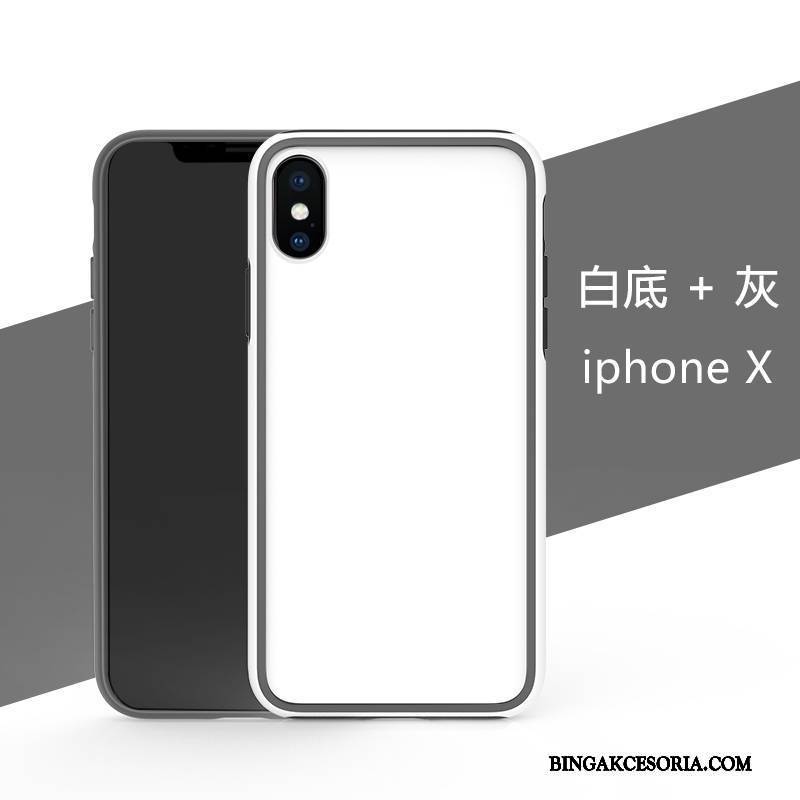 iPhone X Futerał Zielony Wiszące Ozdoby Anti-fall Nowy Biały Silikonowe Osobowość