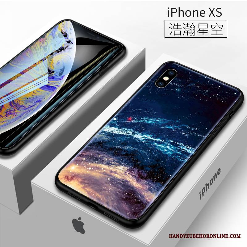 iPhone Xs Futerał Etui Na Telefon All Inclusive Ochraniacz Anti-fall Czerwony Netto Miękki Purpurowy