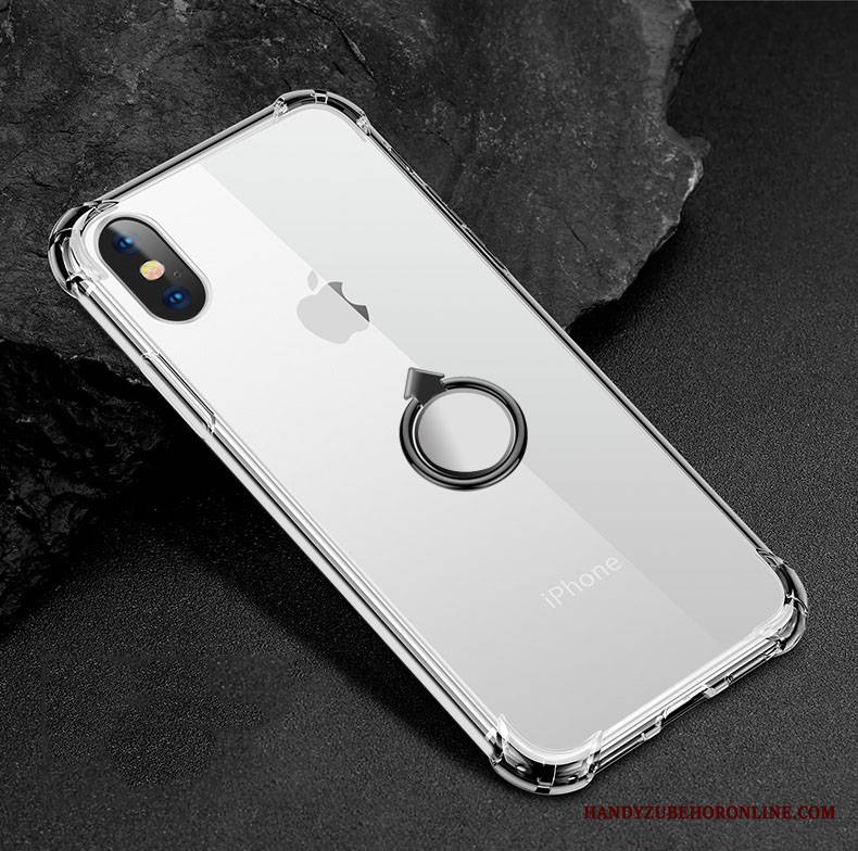 iPhone Xs Max Futerał Klamra Magnetyzm Balon Przezroczysty Ochraniacz Anti-fall Etui