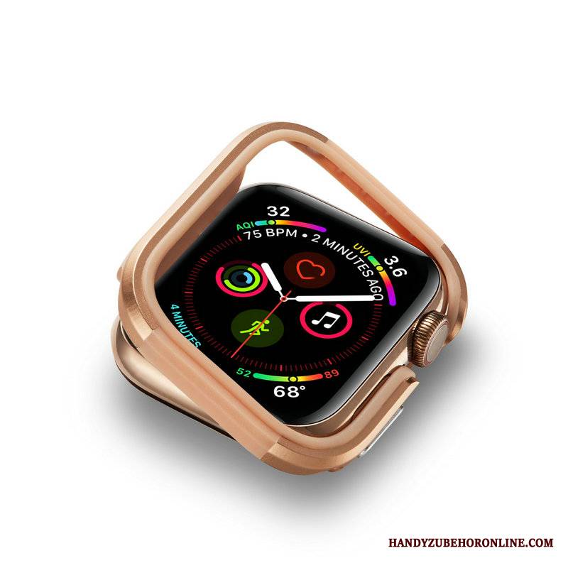 Apple Watch Series 4 Złoto Futerał Granica Ochraniacz Anti-fall Metal