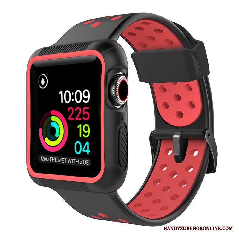 Apple Watch Series 5 Futerał Ochraniacz Sportowe Czerwony Silikonowe