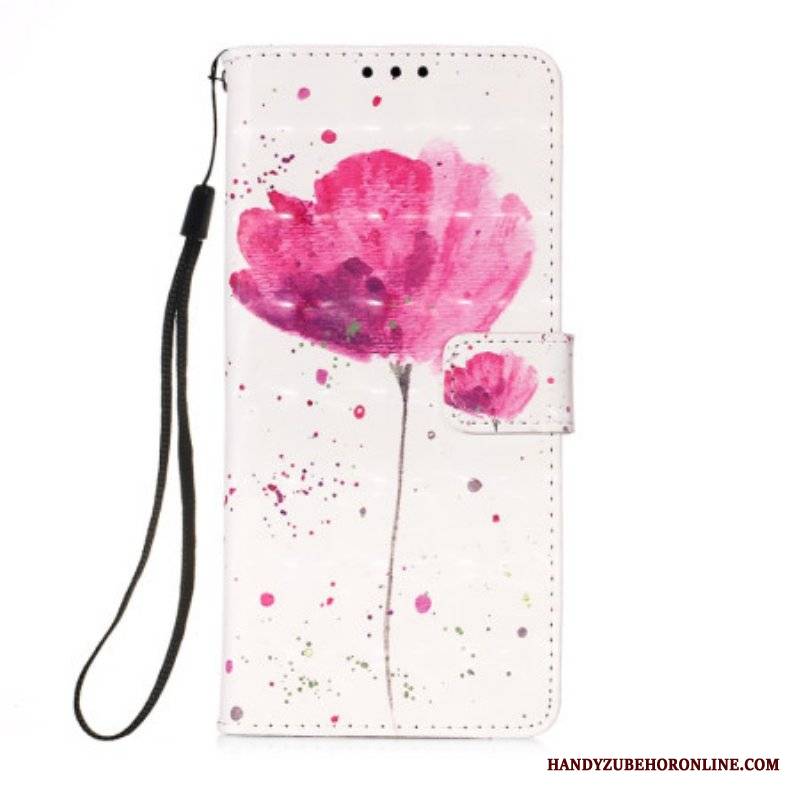 Etui Etui Folio do Samsung Galaxy A54 5G Smycz Tiger Poppy