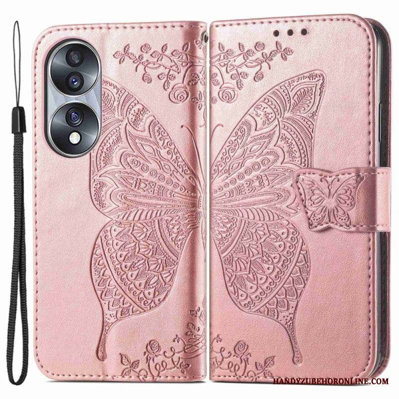 Etui Folio do Honor 70 Barokowy Motyl