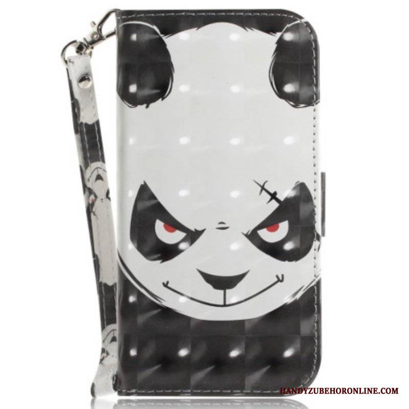 Etui Folio do Honor 90 z Łańcuch Wściekła Panda Z Paskiem