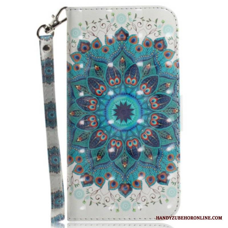 Etui Folio do Honor Magic 5 Lite z Łańcuch Paskowata Mandala