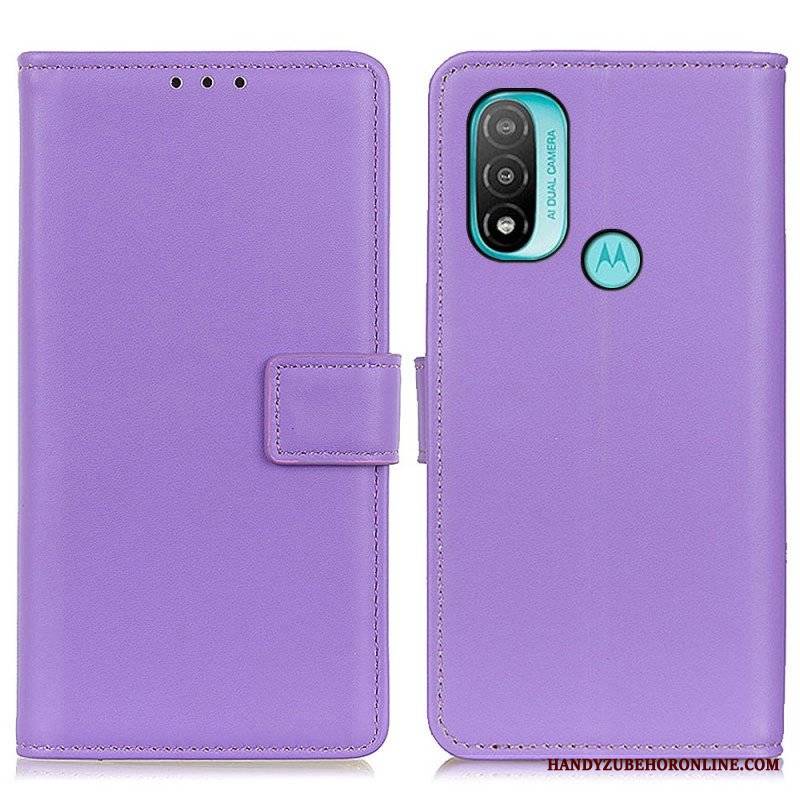 Etui Folio do Moto E40 / E30 / E20 Zwykła Sztuczna Skóra