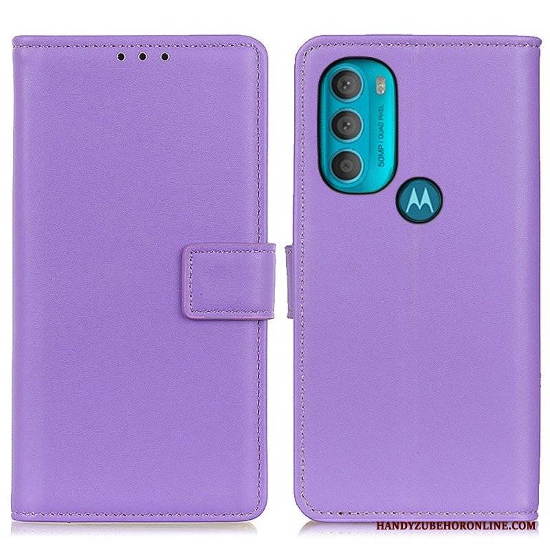 Etui Folio do Moto G71 5G Zwykła Sztuczna Skóra