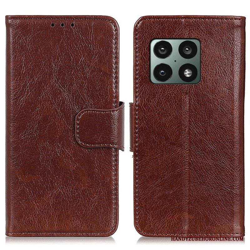 Etui Folio do OnePlus 10 Pro 5G Dwoina Skóry Nappa