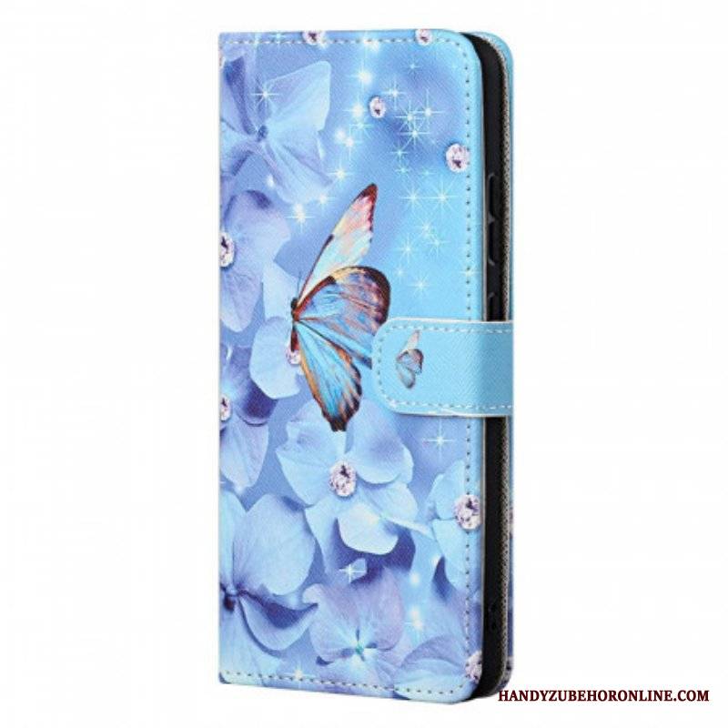 Etui Folio do OnePlus Nord CE 2 5G Niebiański Motyl