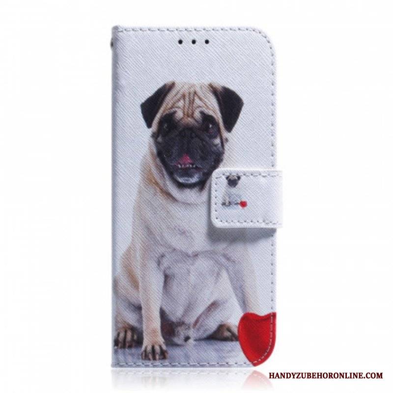 Etui Folio do OnePlus Nord CE 2 5G Zmiękczony Mops