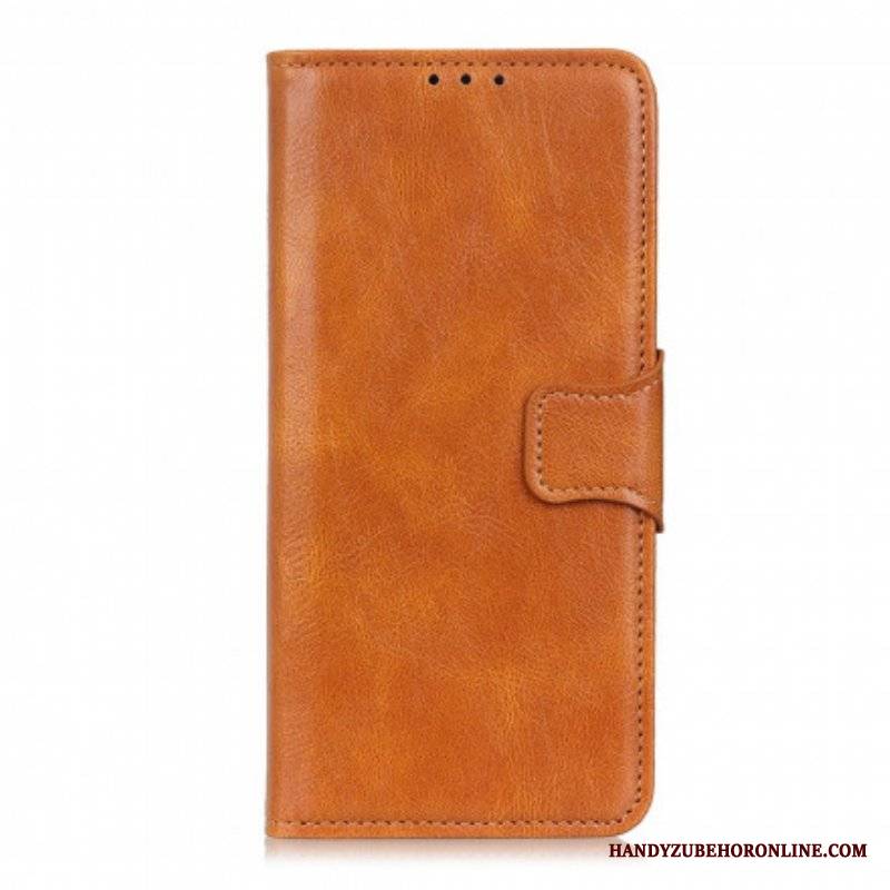 Etui Folio do Oppo A54 5G / A74 5G Dwustronne Zapięcie Z Efektem Skóry