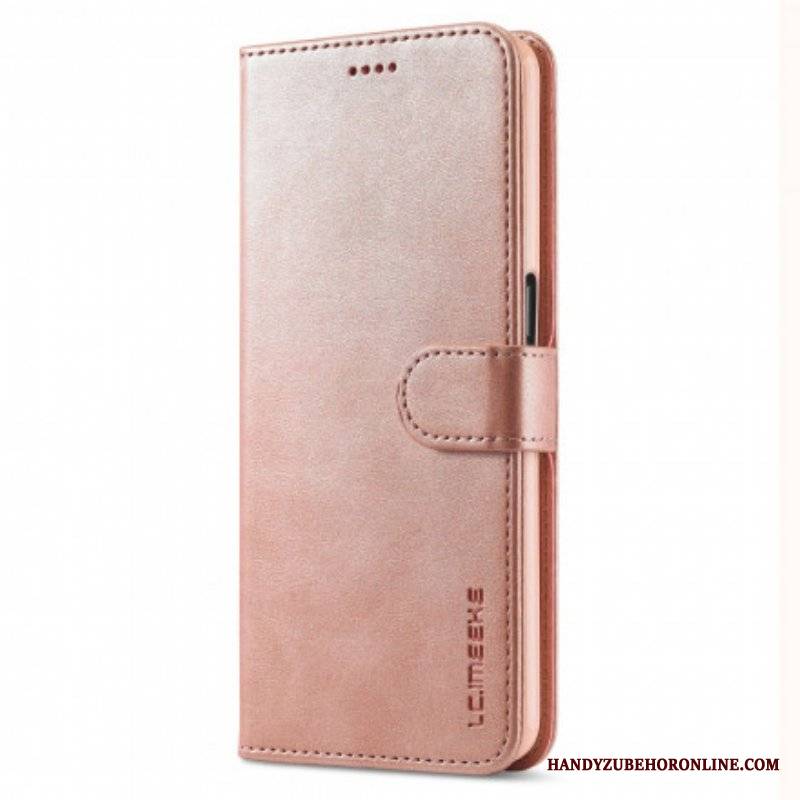 Etui Folio do Oppo A54 5G / A74 5G Lc.imeeke Efekt Skóry