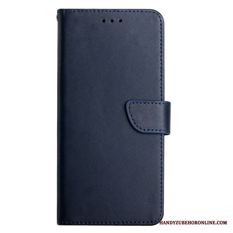 Etui Folio do Oppo A54 5G / A74 5G Prawdziwa Skóra Nappa