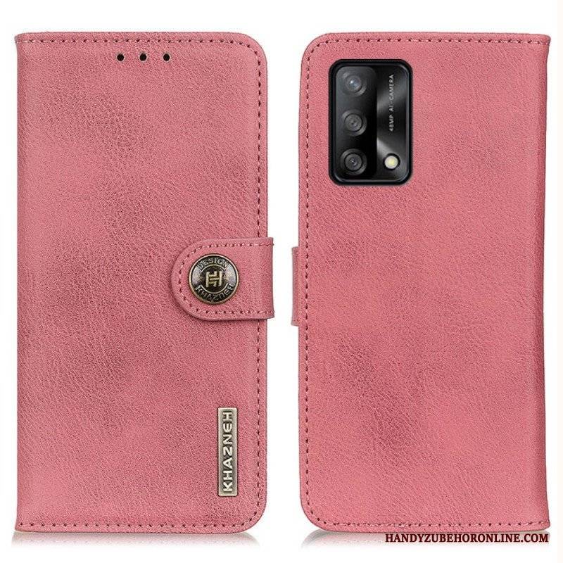 Etui Folio do Oppo A74 4G Imitacja Skóry Khazneh