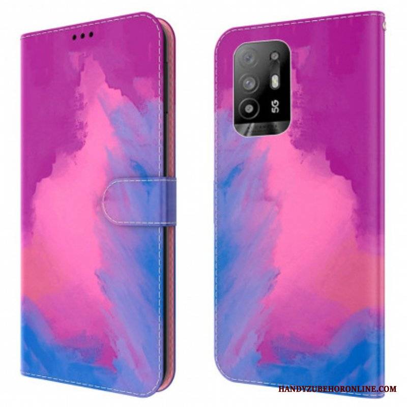 Etui Folio do Oppo A94 5G Akwarela