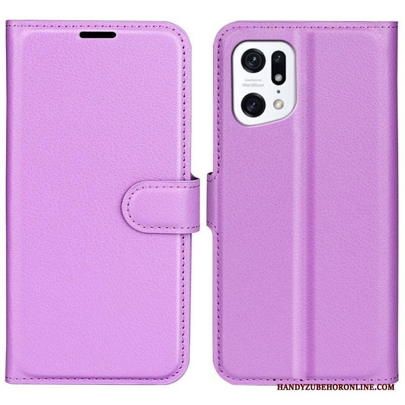 Etui Folio do Oppo Find X5 Klasyczny