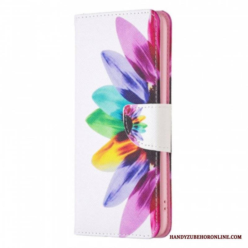 Etui Folio do Oppo Find X5 Pro Akwarela Kwiat