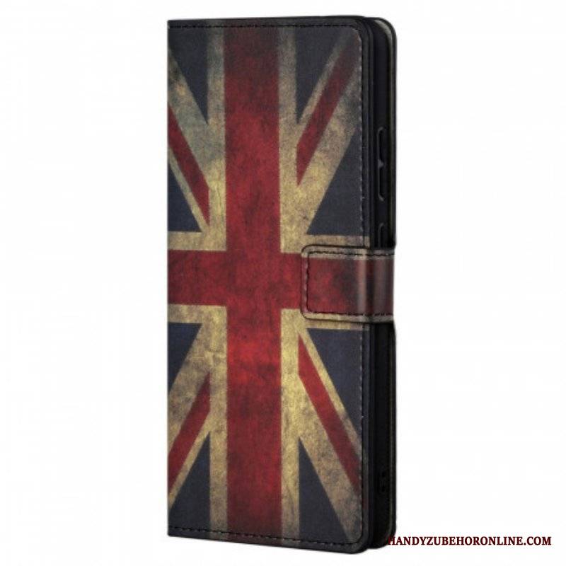 Etui Folio do Poco M4 Pro 5G Flaga Anglii