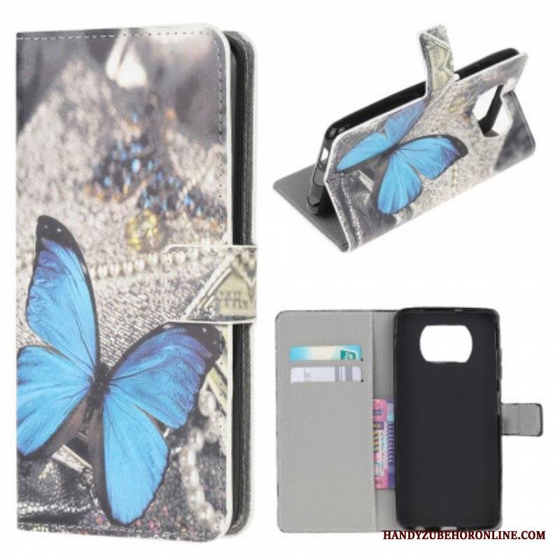 Etui Folio do Poco X3 / X3 Pro / X3 NFC Motyle I Kwiaty