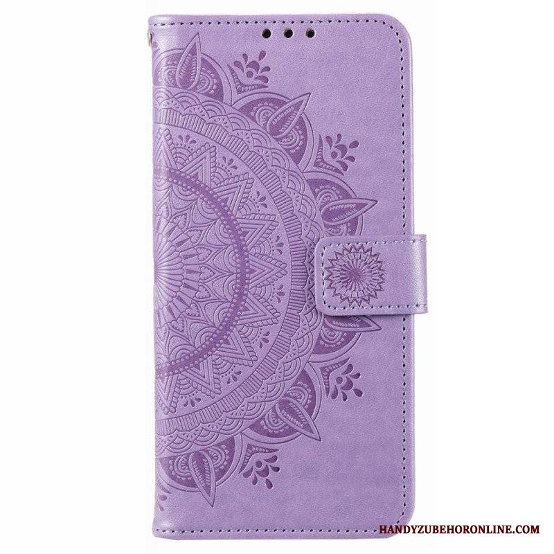 Etui Folio do Poco X4 Pro 5G Mandala Sun Ze Smyczą